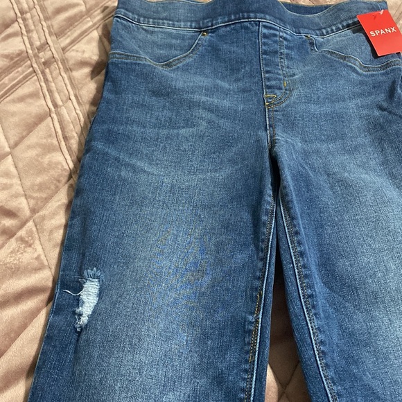 Spanx distressed denim legging new with tag, size small - Picture 2 of 6